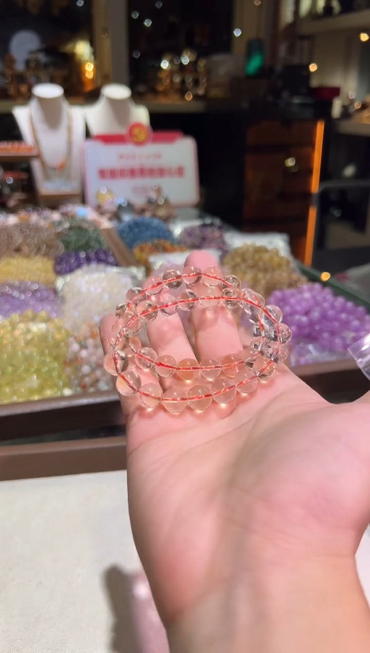 未镶嵌手链水晶10mm+净体巴西黄水（多样性发一）