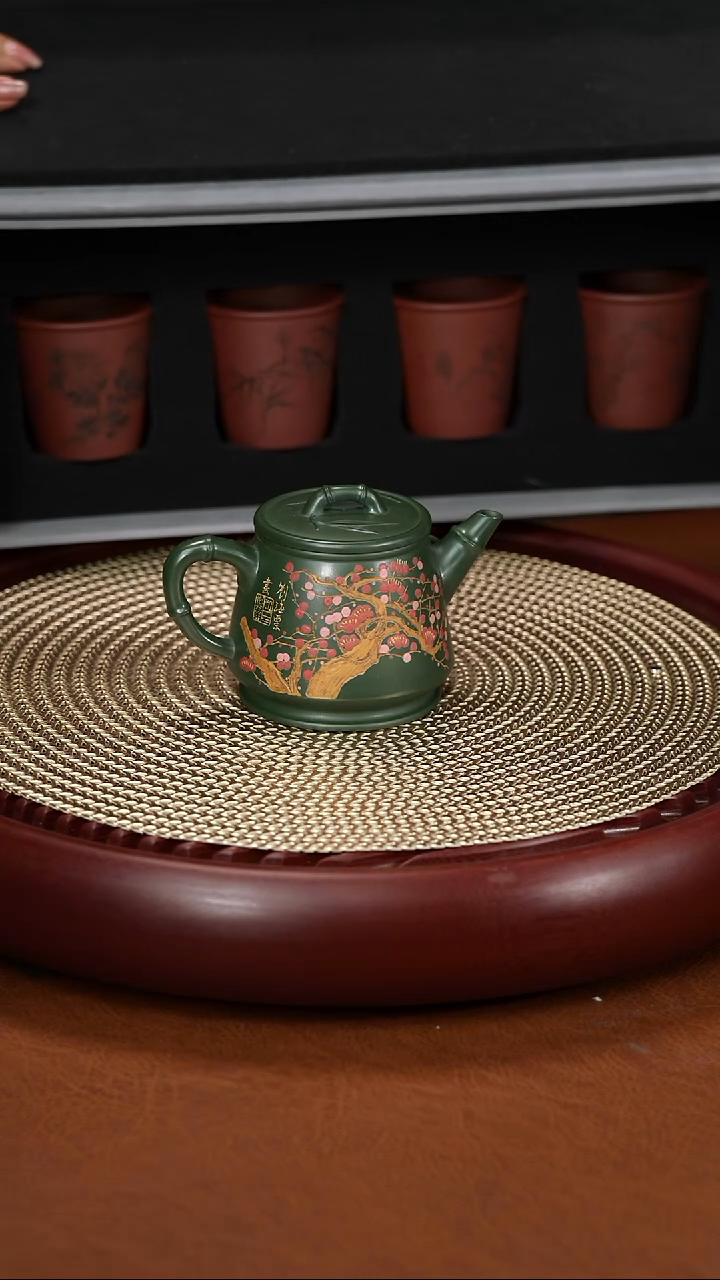 茶壶紫砂谈俊祥 送一套杯子