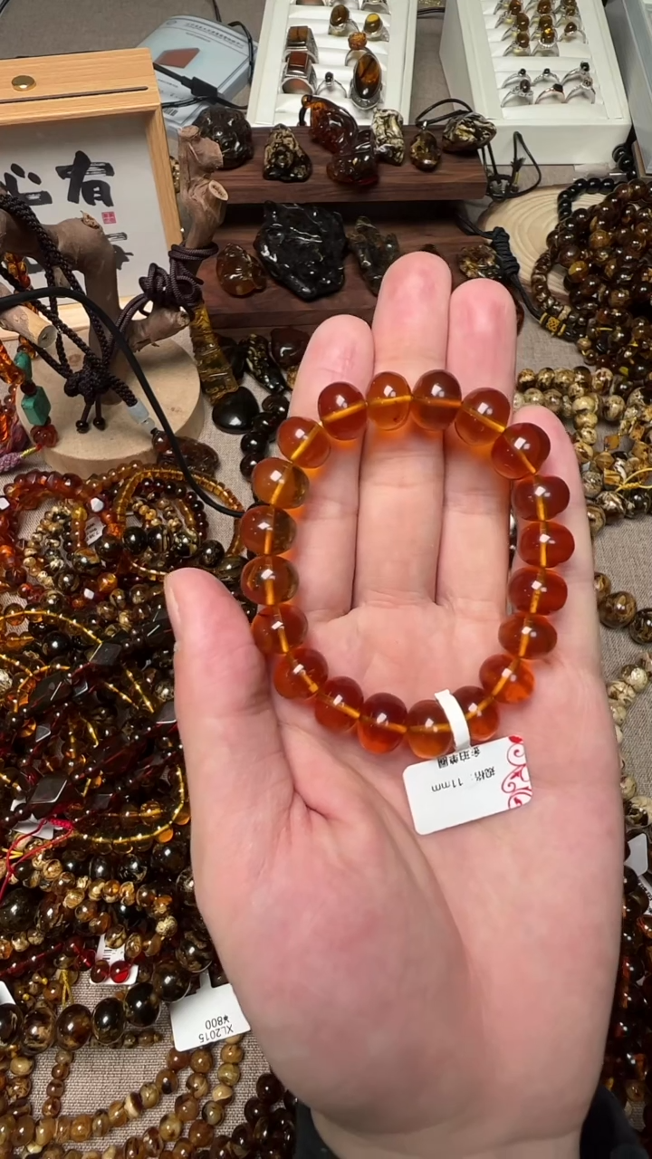 【闪购商品】琥珀手链未镶嵌抚顺琥珀