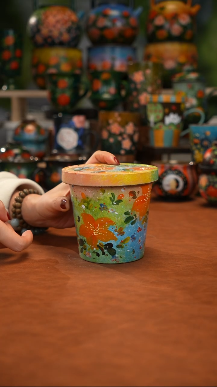 陶瓷油画手绘釉下彩