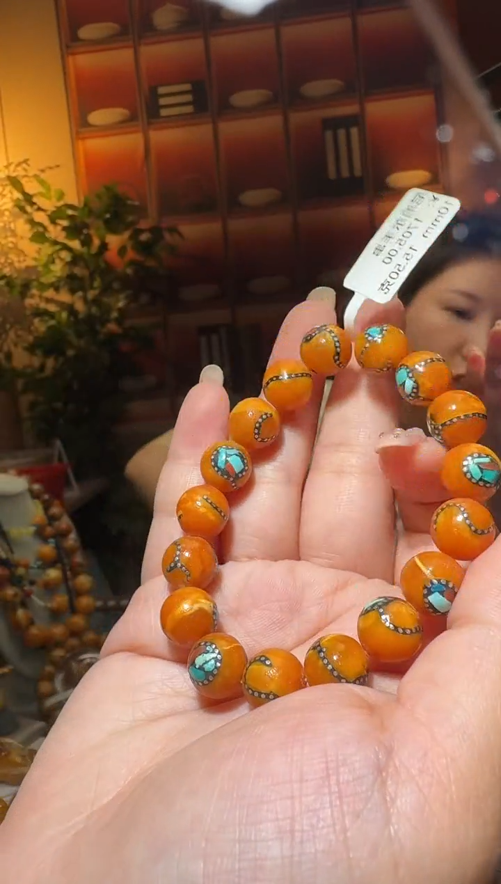 蜜蜡颈饰未镶嵌7655天然蜜蜡珠宝奇石全都保真