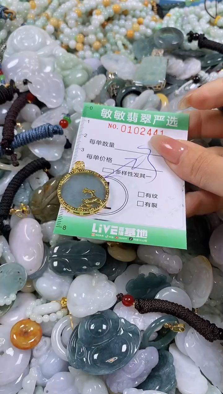 【闪购商品】翡翠颈饰未镶嵌闪购0102441多样性发其一