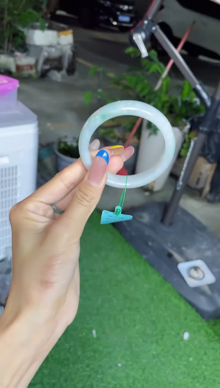 翡翠手镯未镶嵌今***么G 53正圈 2066