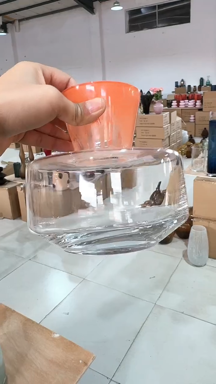 【闪购商品】玻璃橘口扁瓶