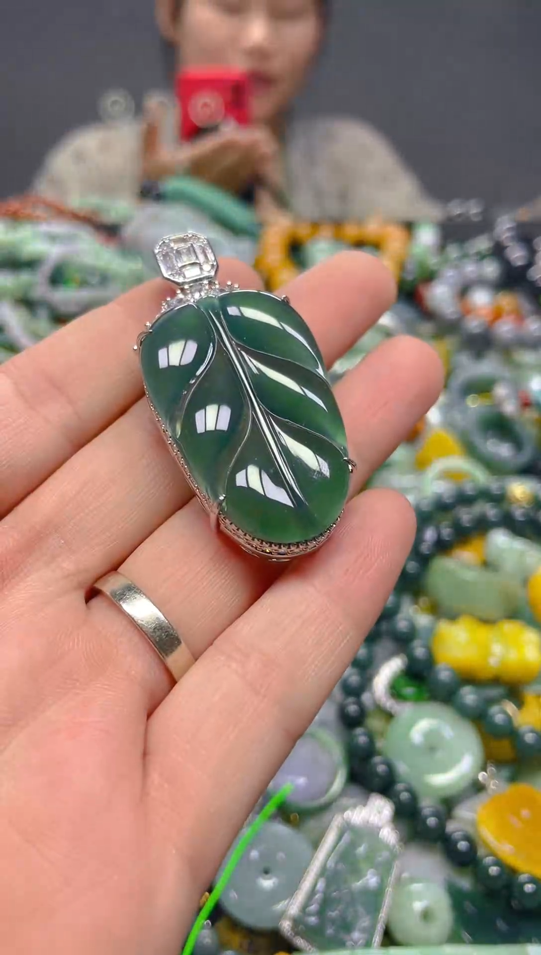 翡翠未镶嵌颈饰/D/翡翠A货,1件也是批发价