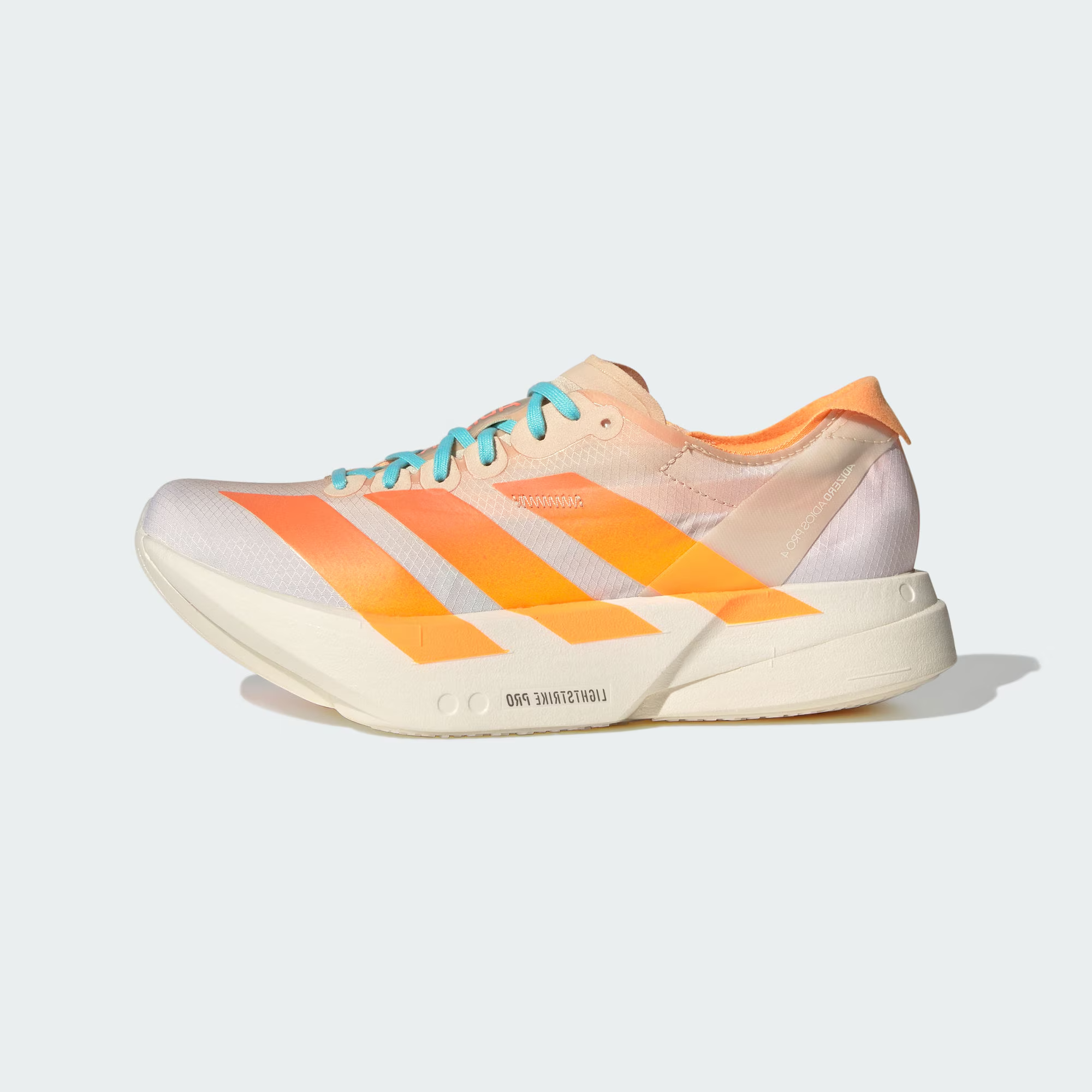 Adidas Adizero PRO 4 W 跑者美学秋橙马拉松碳柱专业跑鞋 JR1241