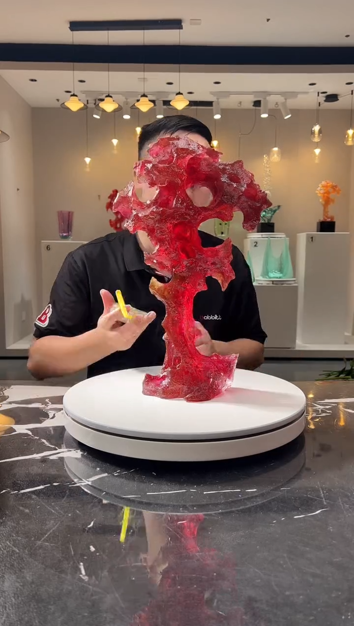 摆件巴比特美学 金红大号太湖石