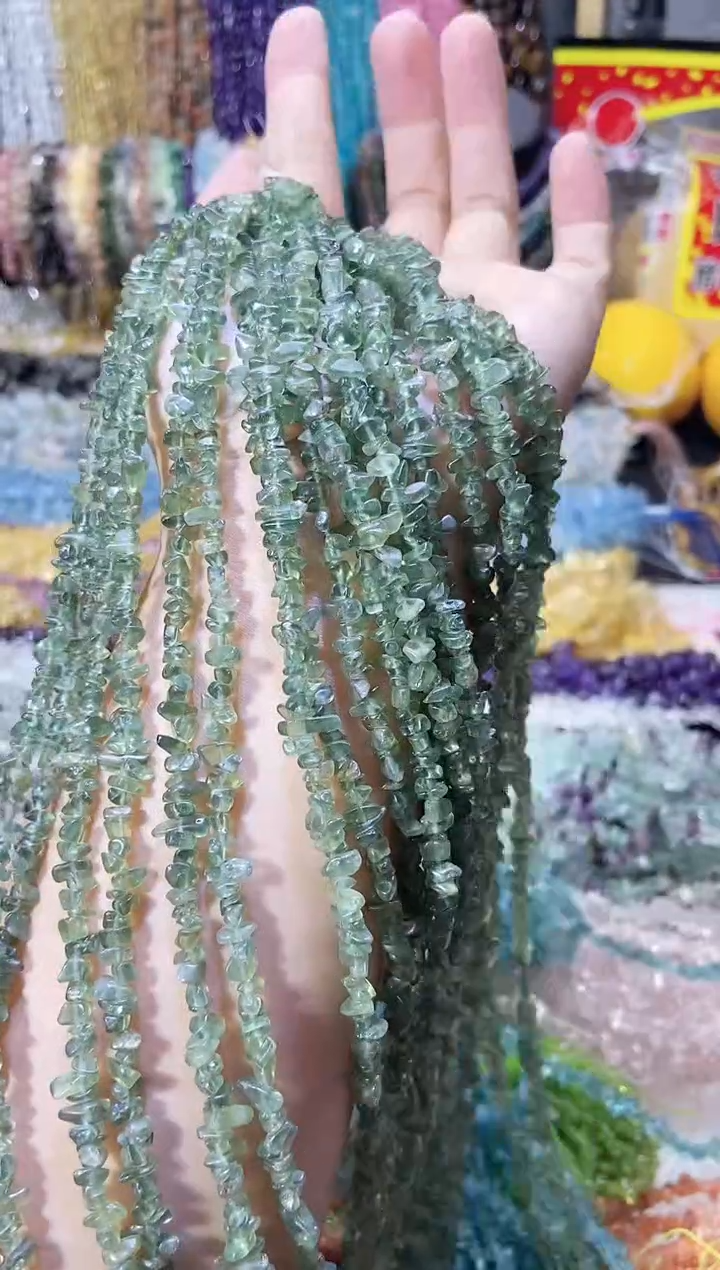 未镶嵌珠宝半成品水晶绿磷灰