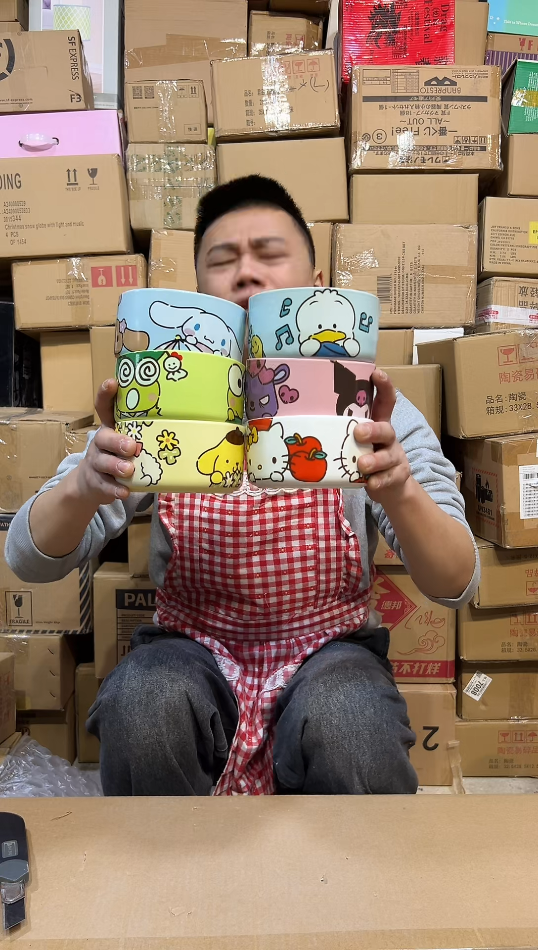 【闪购商品】杯三利鸥饭碗6件套