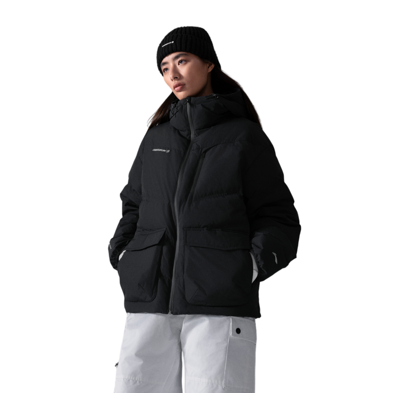 李宁正品溯之东方主题秀款男女同款防泼水宽松短羽绒服AYMU215