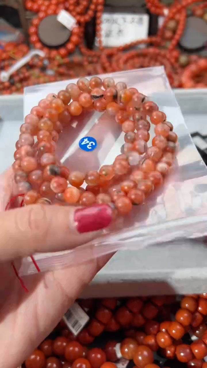 【闪购商品】南红玛瑙手串未镶嵌7+