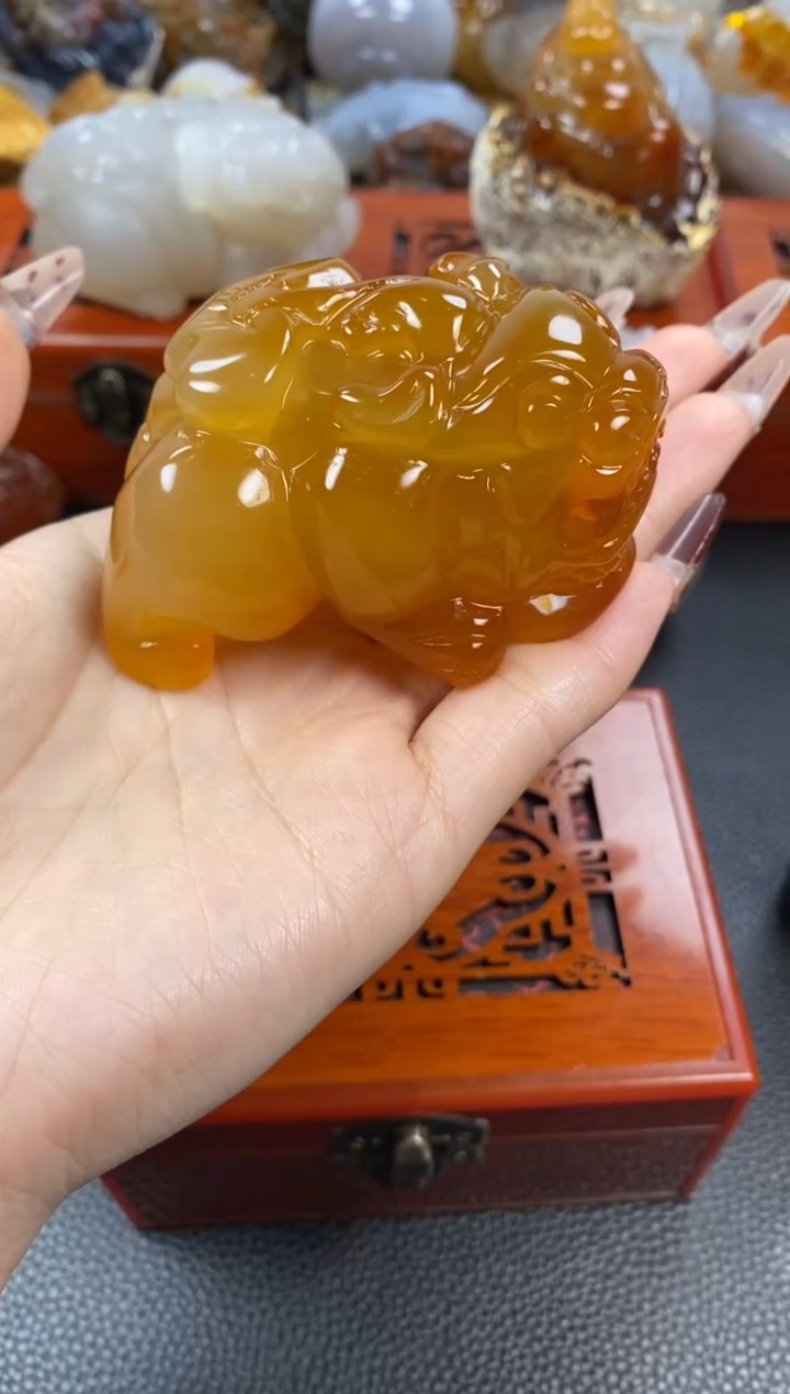 【闪购商品】玛瑙/玉髓手把未镶嵌1