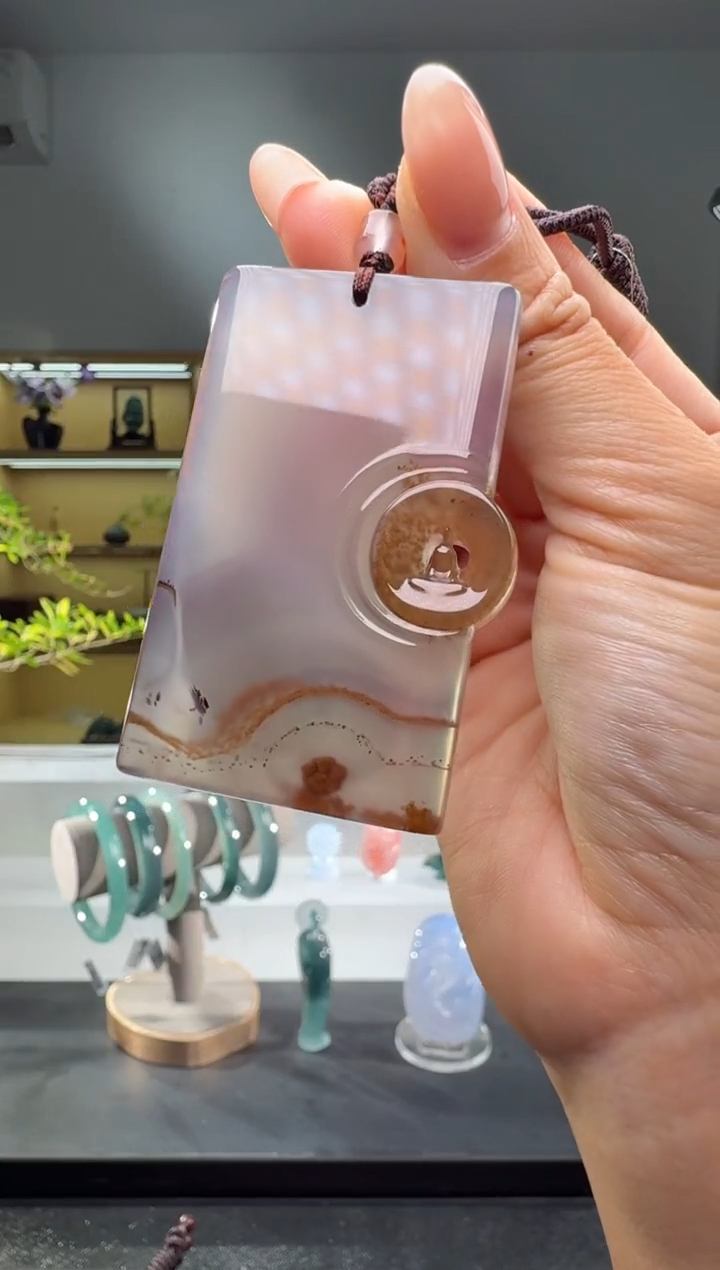 未镶嵌吊坠(不含链)玛瑙/玉髓一*吊坠（多样性发其一）