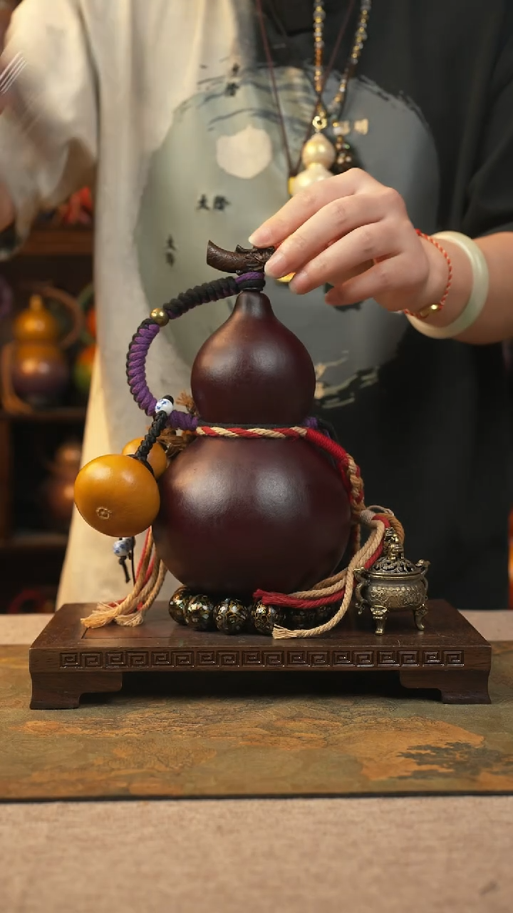 035大漆一物一拍记葫堂出品[不带手串】