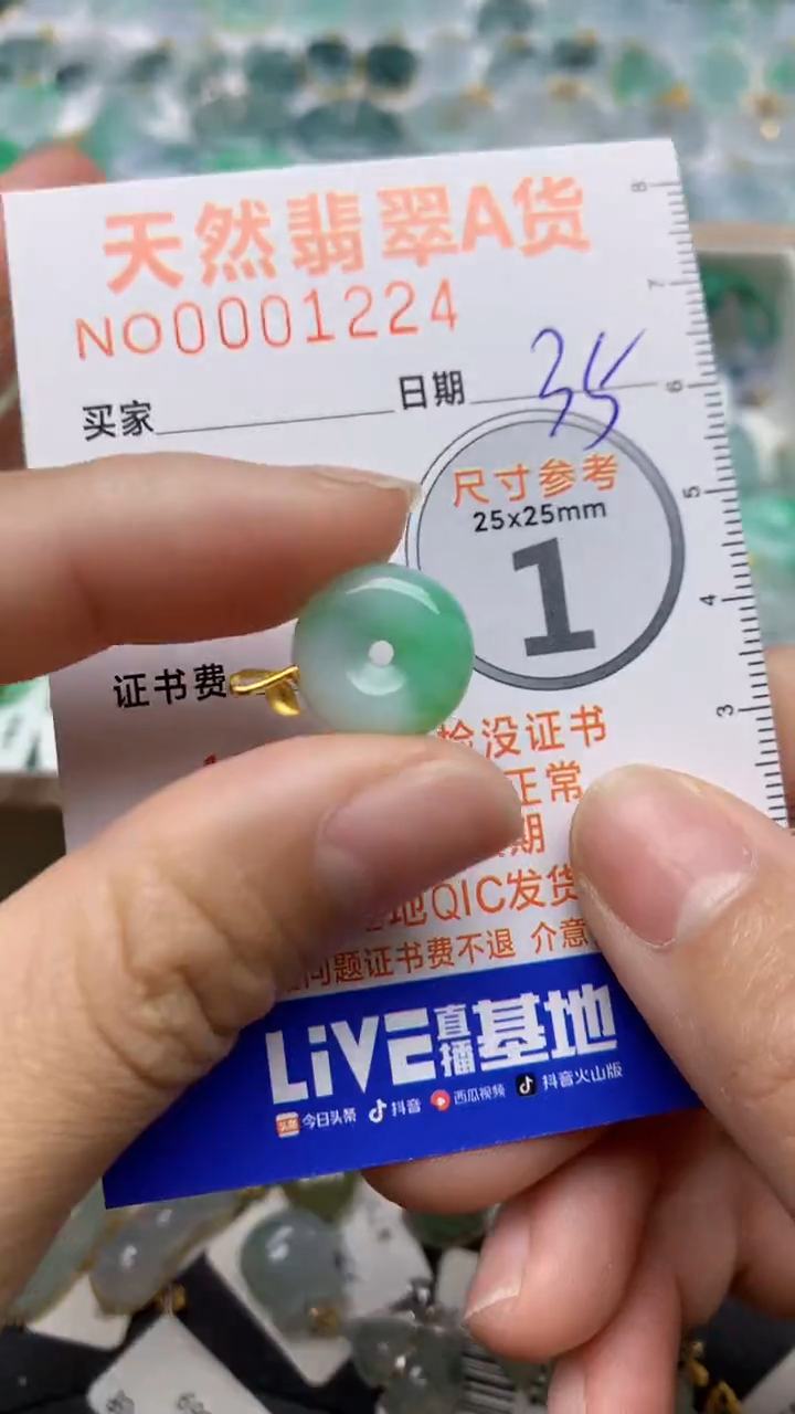 【闪购商品】翡翠颈饰未镶嵌天然缅甸A货翡翠35