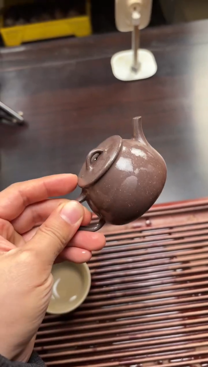 【闪购商品】紫砂茶壶紫泥高石瓢110毫升