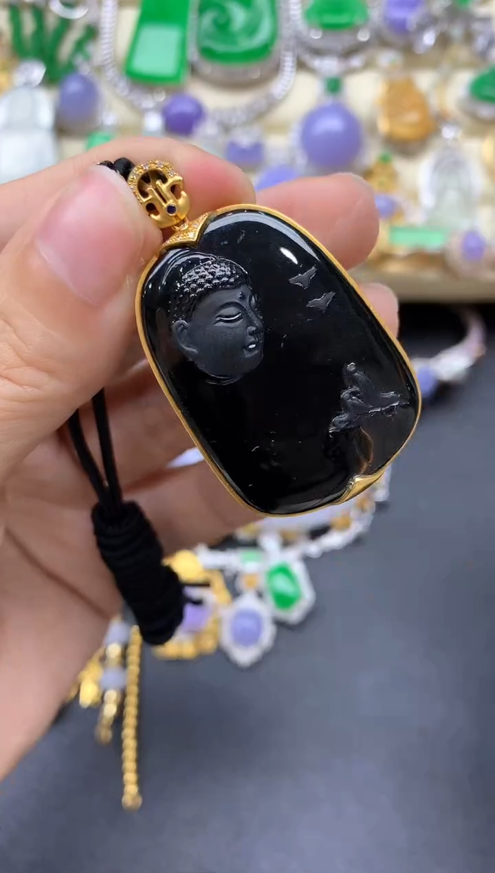 【闪购商品】翡翠颈饰18K金镶嵌596-中国好珍宝