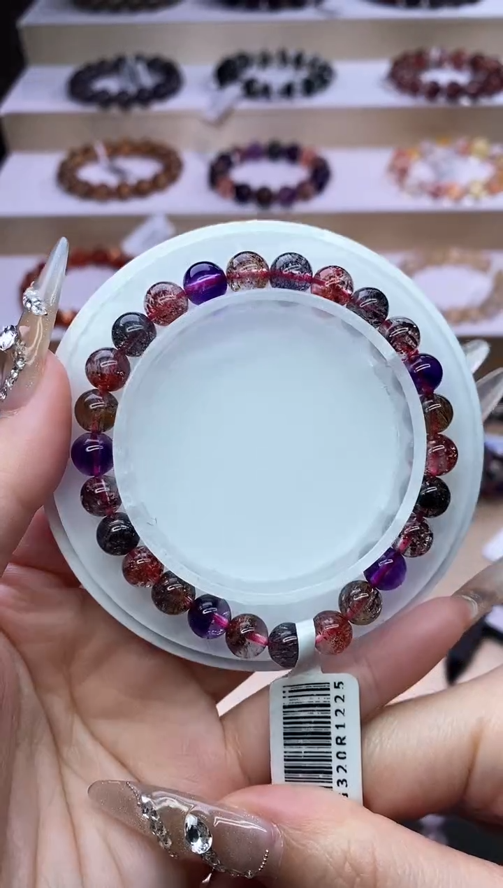 【闪购商品】水晶手链未镶嵌黑加仑超七单圈7m+