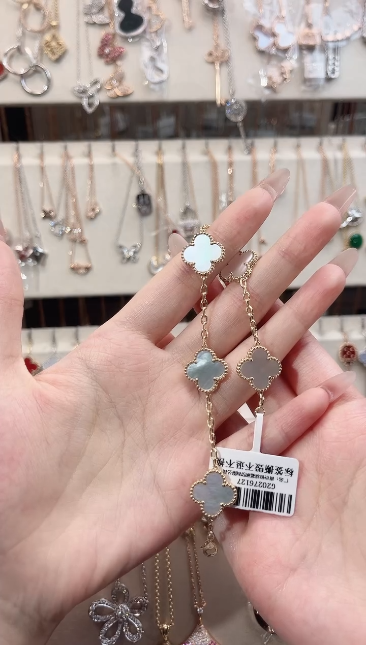 【闪购商品】贝壳（贝母）手链18K金镶嵌18K金镶嵌 K黄