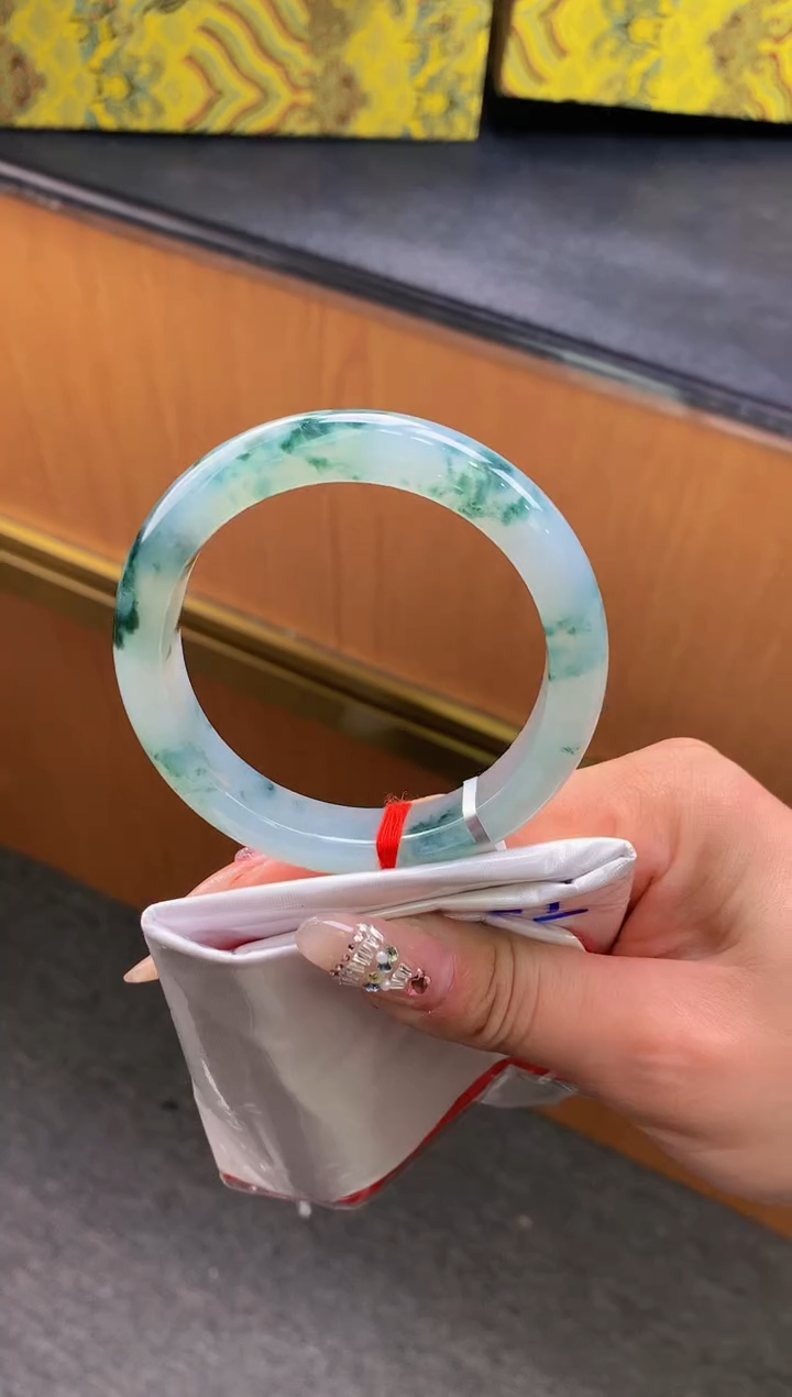 未镶嵌手镯翡翠-F123-正圈55.9