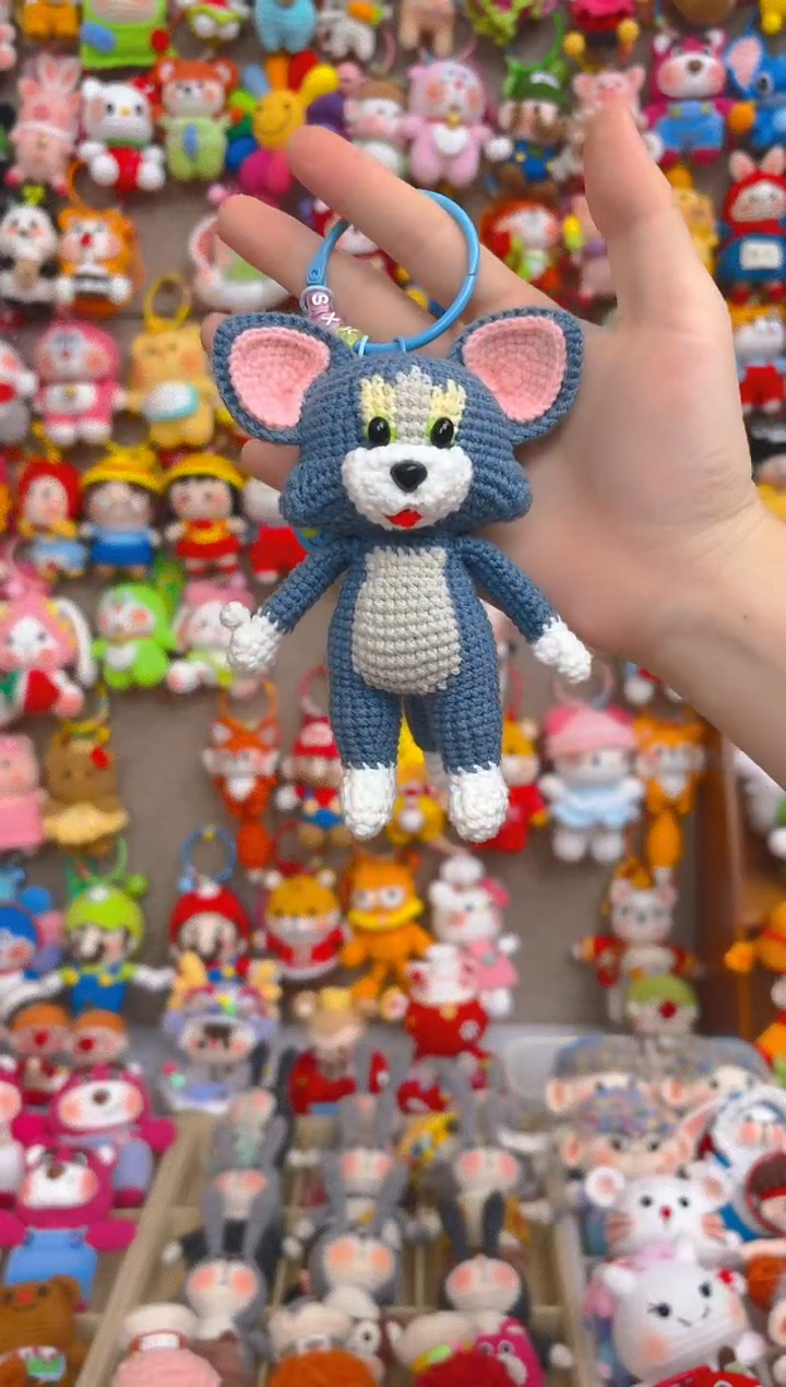 纯手工制作毛线钩织成品汤姆