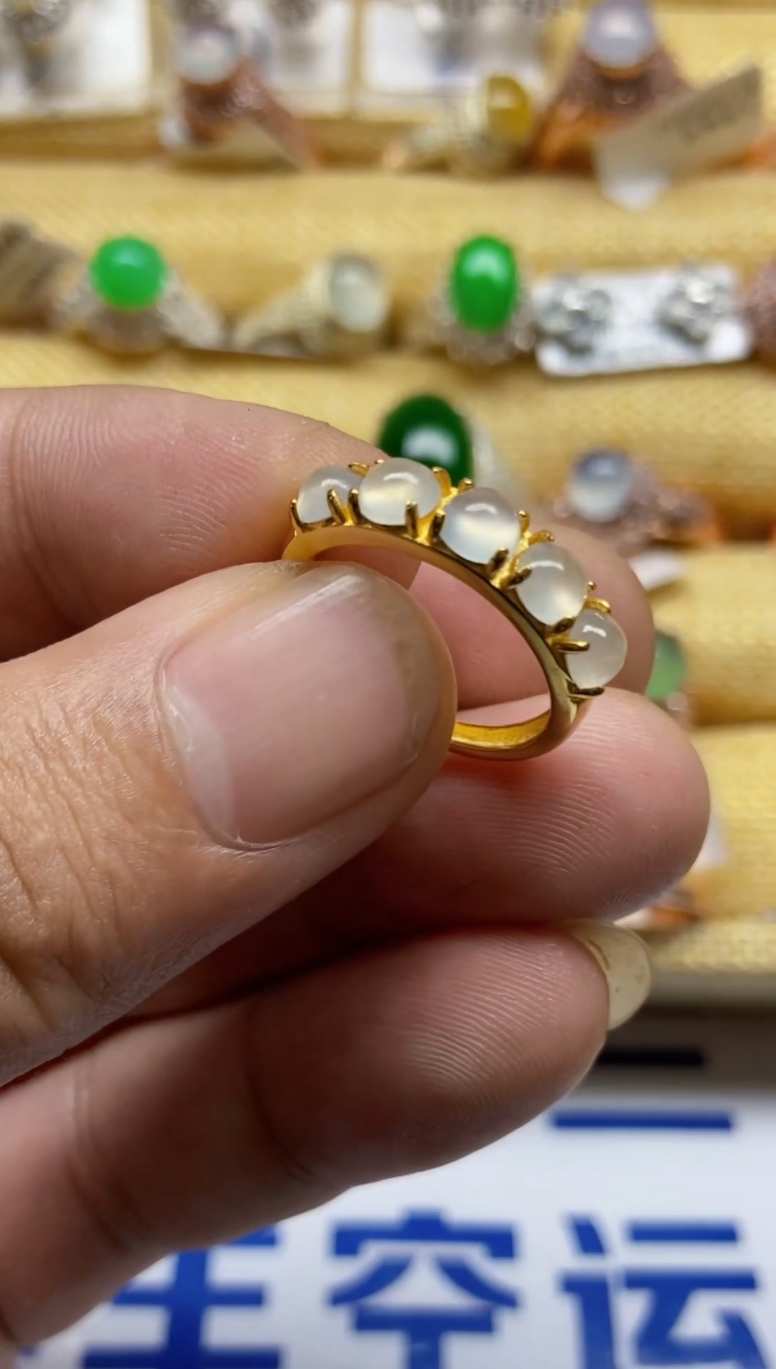 【闪购商品】翡翠戒指银S925镶嵌0000