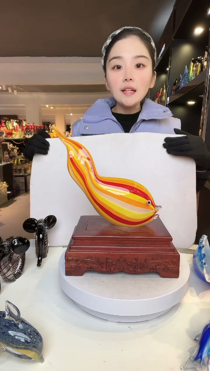 【闪购商品】茶盏琉璃摆件家居摆件