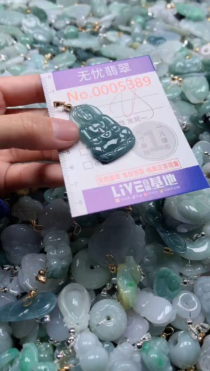 翡翠未镶嵌吊坠(不含链)5389