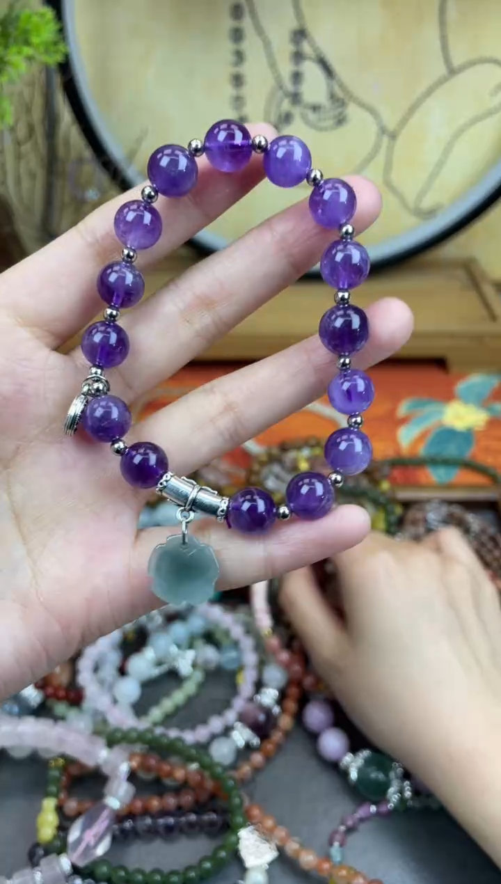 【闪购商品】紫晶手链未镶嵌270手串