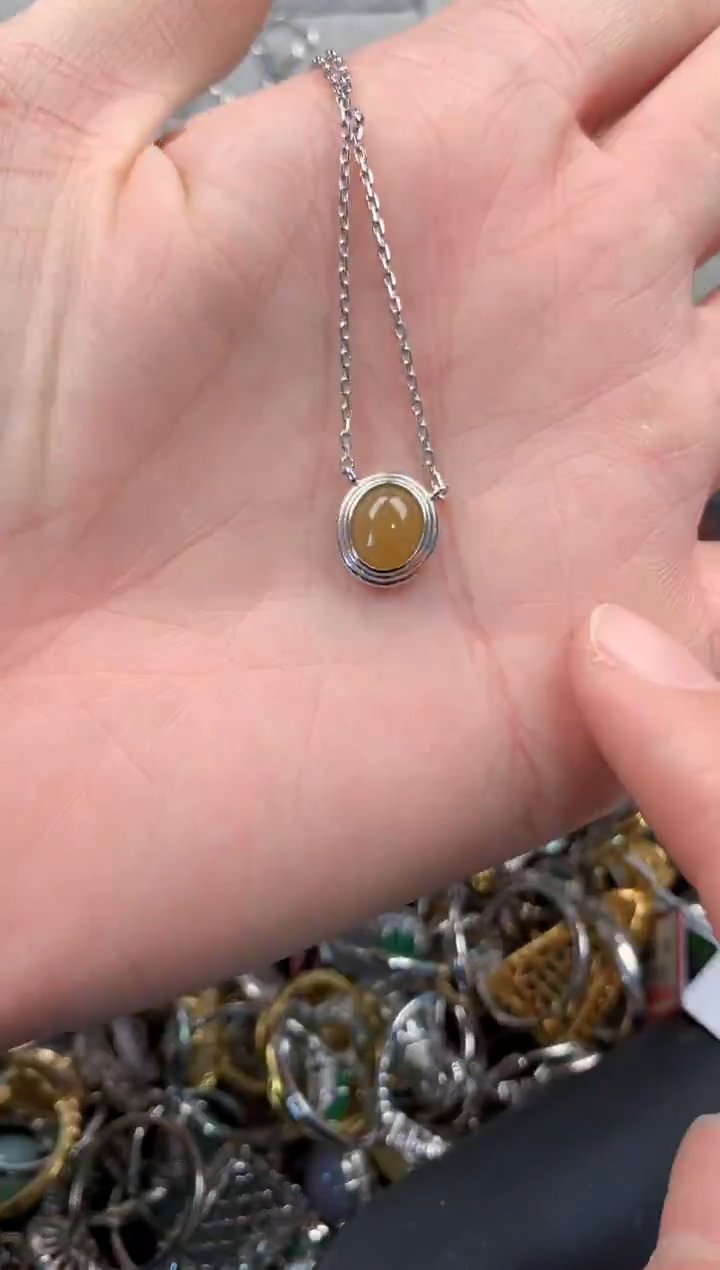 银S925镶嵌戒指翡翠666   10