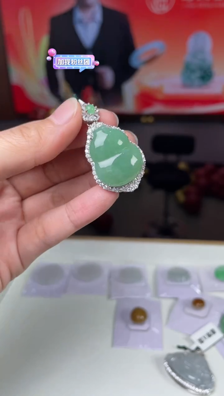 【闪购商品】定制翡翠银S925镶嵌02-23HDJT0135005