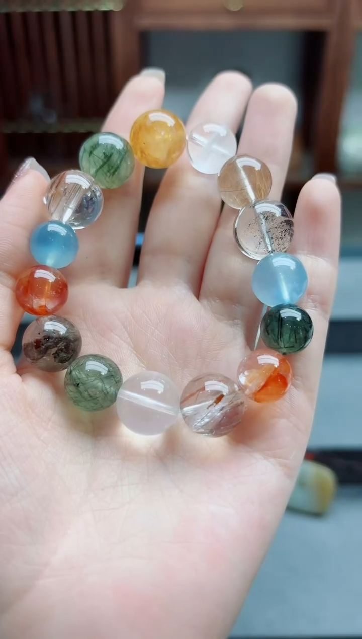 手串未镶嵌水晶水晶多宝手串TF