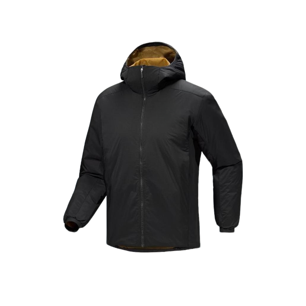【 光板无标】防寒冬季Atom系列 Hoody Logo印花图案拉链连帽棉服