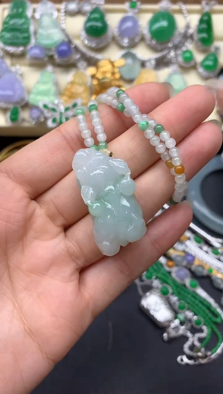 【闪购商品】翡翠颈饰未镶嵌335-中国好珍宝