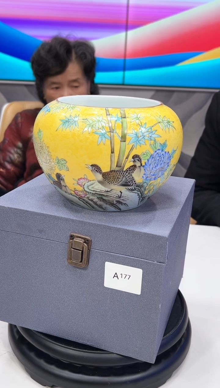 【闪购商品】其他黄底扒花花鸟水洗A177