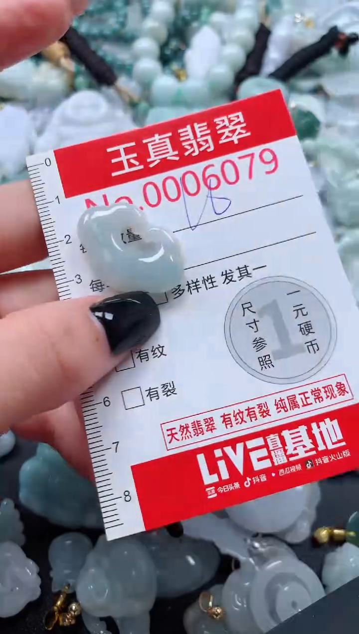 吊坠(不含链)未镶嵌翡翠6079