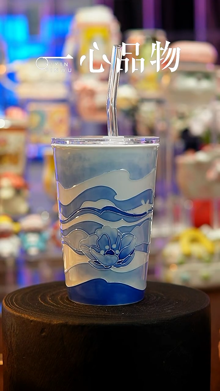 杯子瓷A1-002景德镇手工手绘杯子摆件