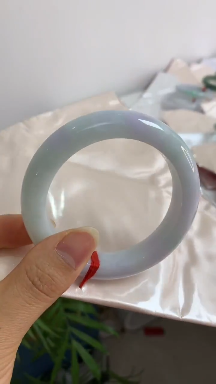 未镶嵌手镯翡翠58马卡龙色