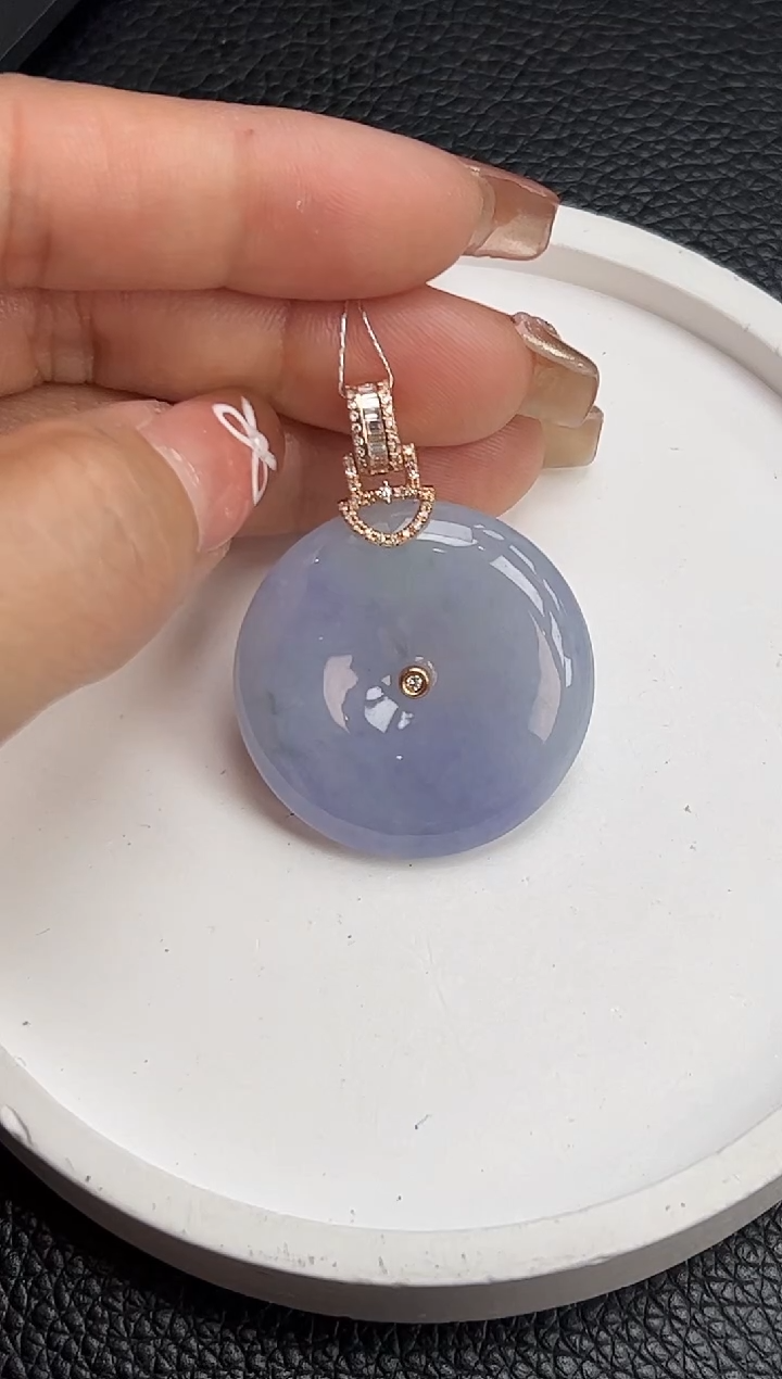 【闪购商品】翡翠颈饰18K金镶嵌YM972-21 平安扣