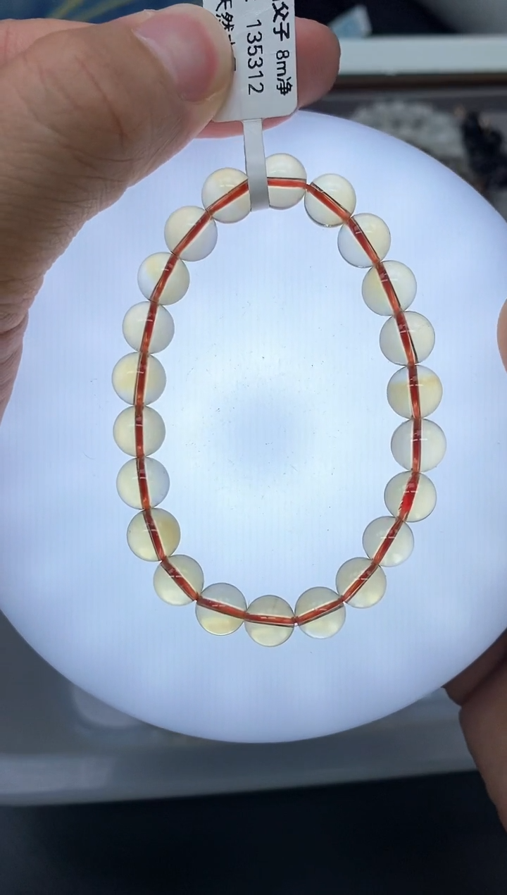 未镶嵌手串水晶(****哈1黄水晶8mm