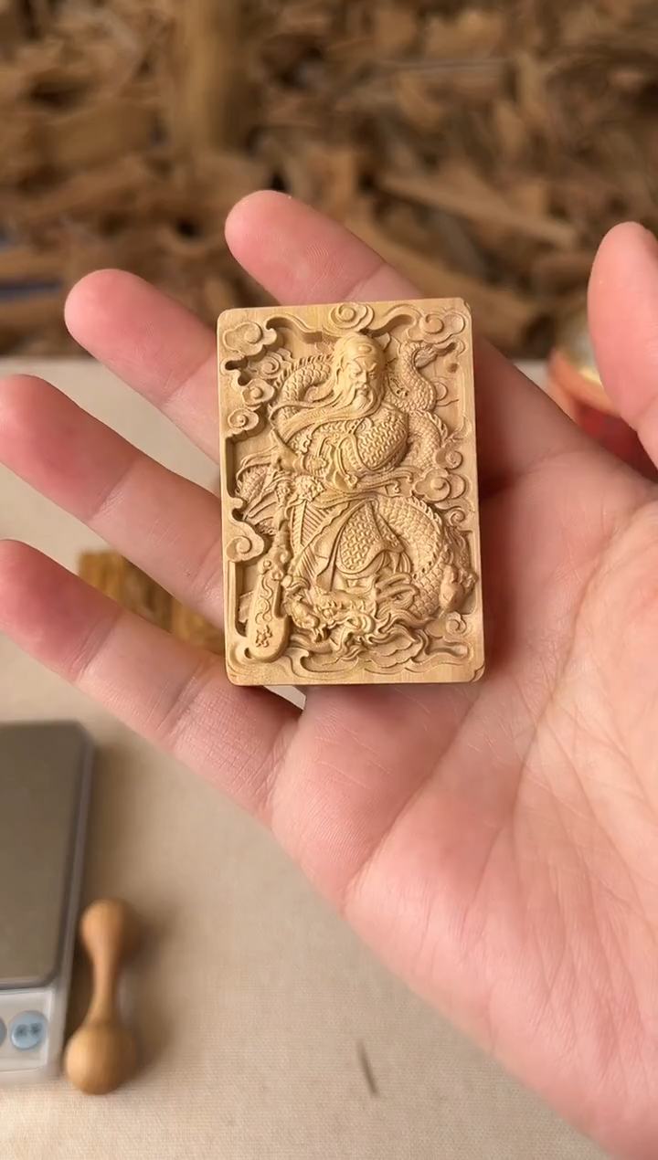 檀香木无事牌正区老山檀 黄肉 顺纹 461牌子 福利