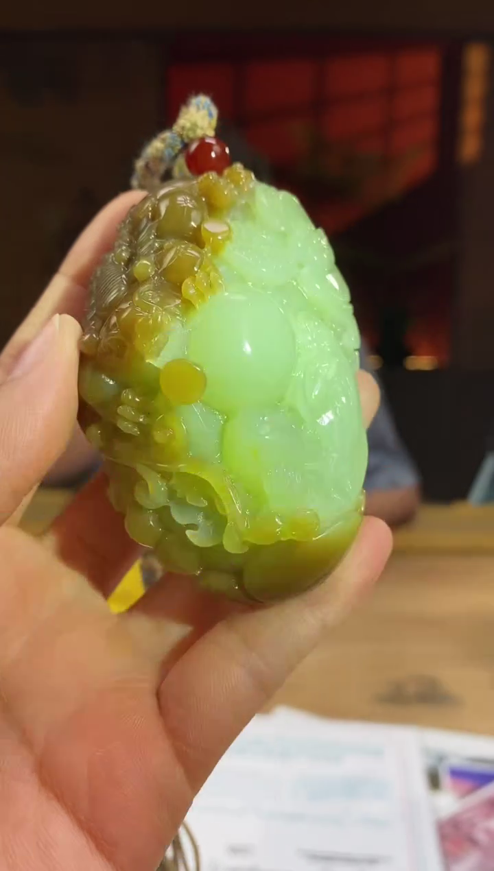 和田玉未镶嵌颈饰d596