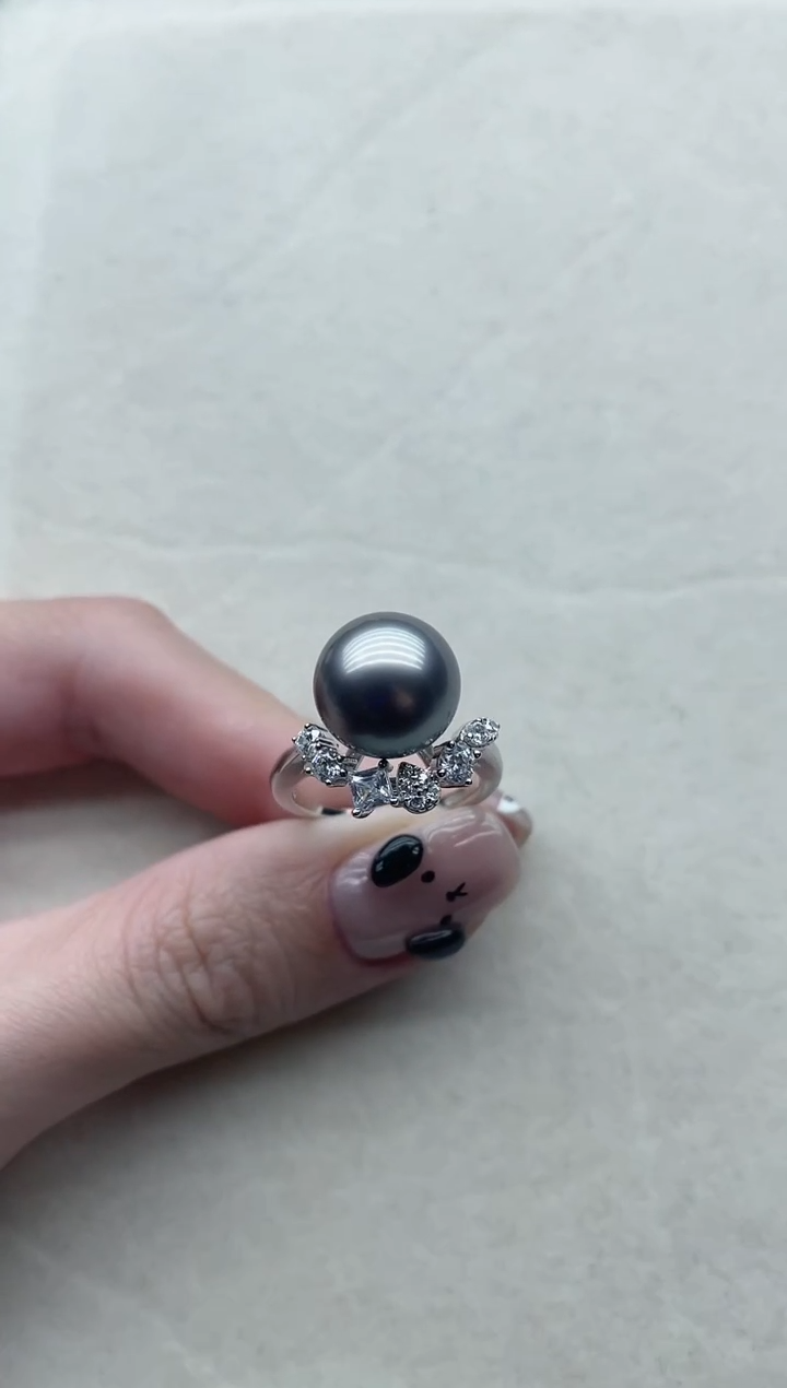 【闪购商品】海水珍珠戒指银S925镶嵌118