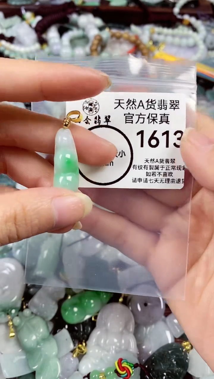 【闪购商品】翡翠颈饰未镶嵌天然A货翡翠1613