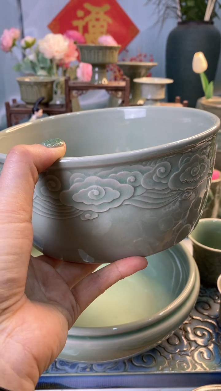 【闪购商品】121421 干刻祥云水洗 1只微瑕