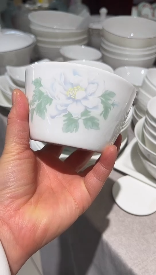 瓷隆达骨瓷4.25米饭碗2只装