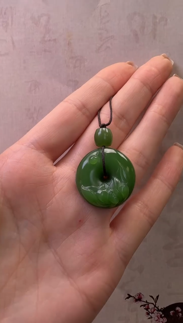【闪购商品】和田玉（碧玉）吊坠未镶嵌平安扣