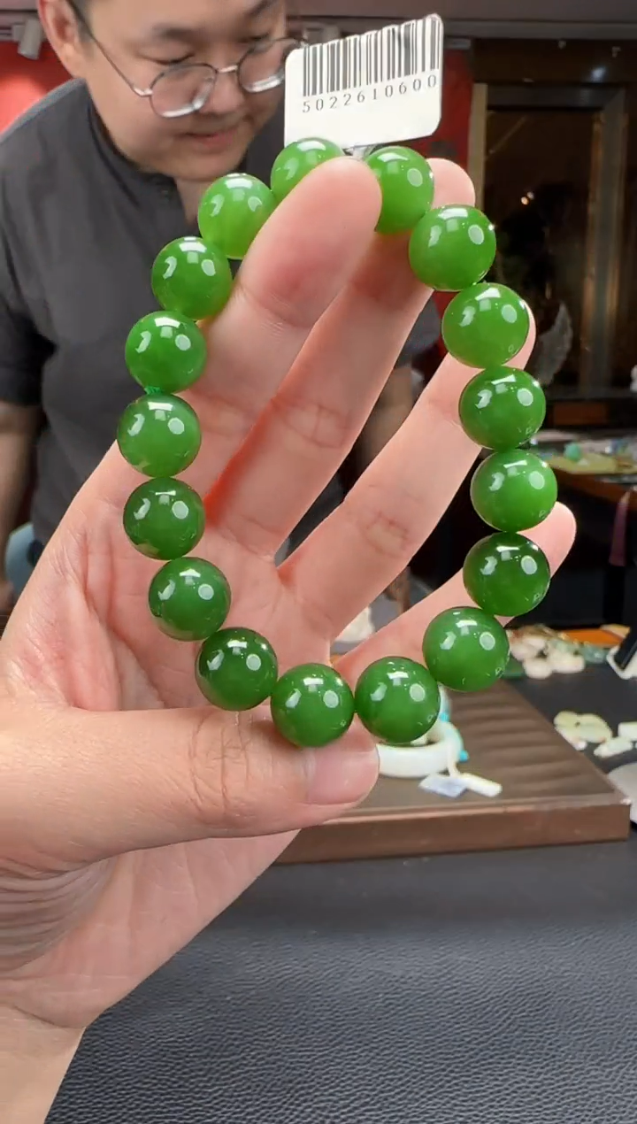 手串未镶嵌和田玉碧玉单圈手串