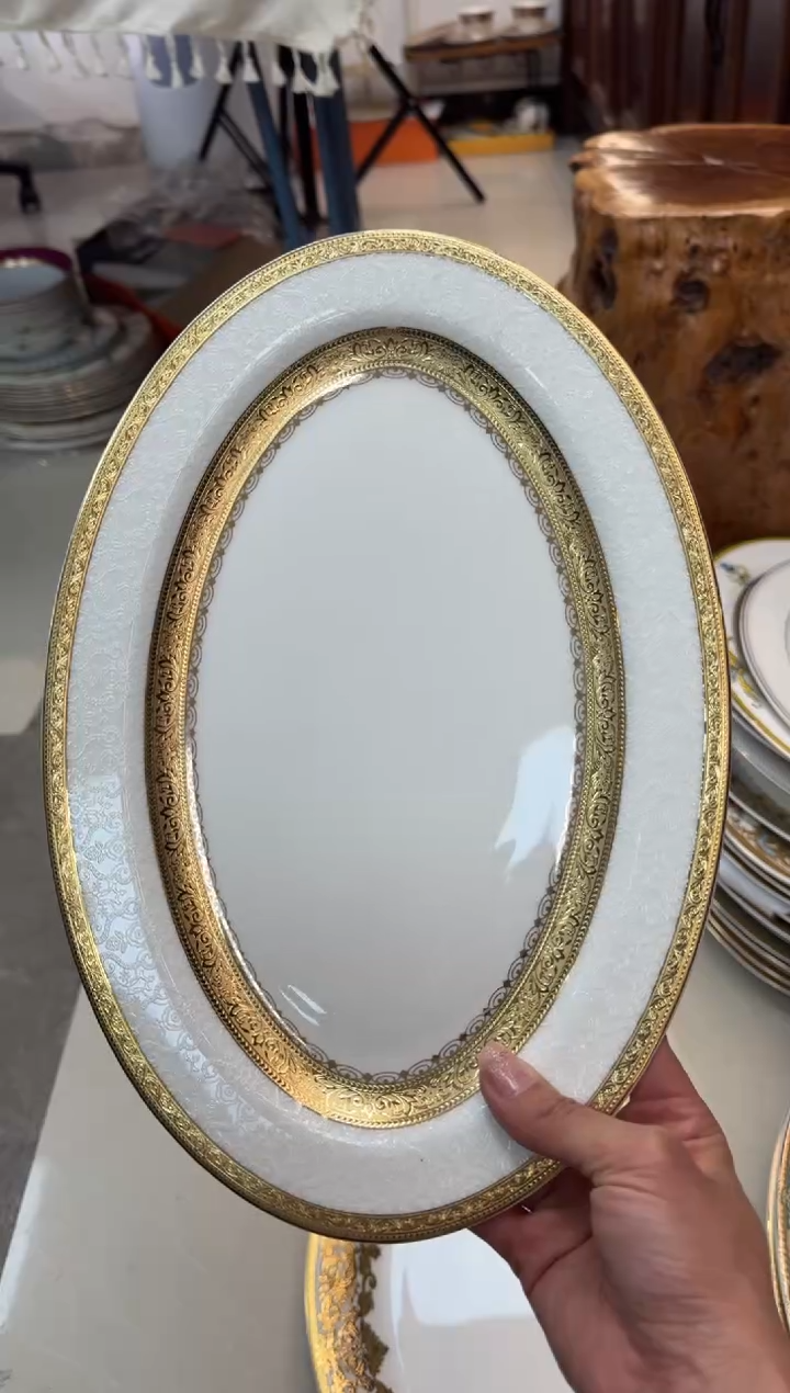 【闪购商品】瓷片12英寸鱼盘福利款 微瑕