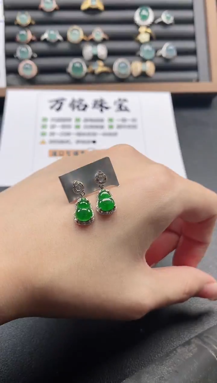 银S925镶嵌戒指翡翠51511